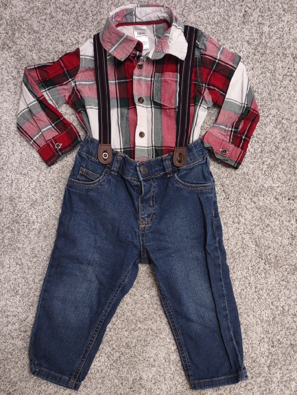 Carter's Boy's Suspender Outfit